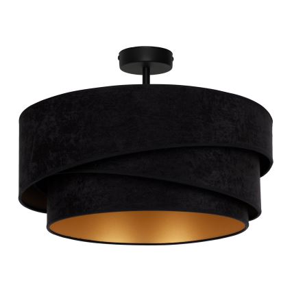 Duolla - Żyrandol natynkowy KOBO 1xE27/15W/230V śr. 45 cm czarny