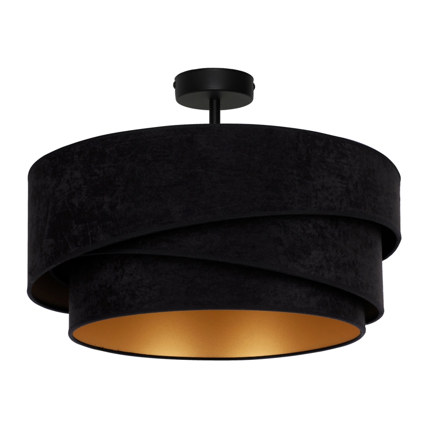 Duolla - Żyrandol natynkowy KOBO 1xE27/15W/230V śr. 45 cm czarny
