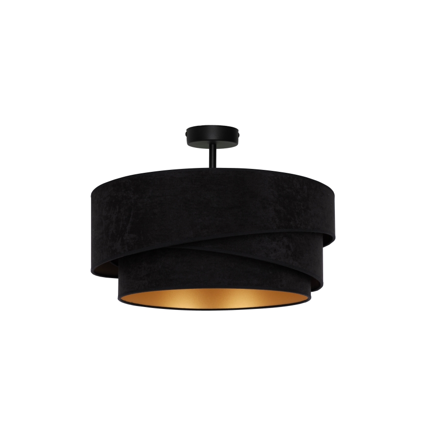 Duolla - Żyrandol natynkowy KOBO 1xE27/15W/230V śr. 45 cm czarny