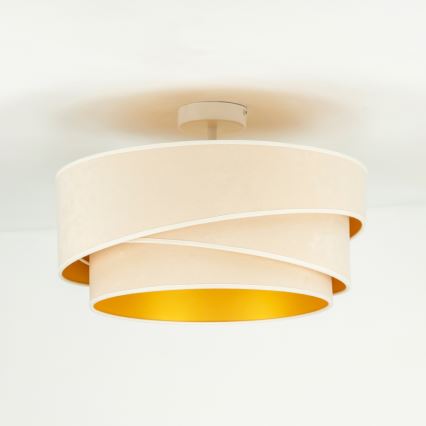 Duolla - Żyrandol natynkowy KOBO 1xE27/15W/230V śr. 45 cm kremowy