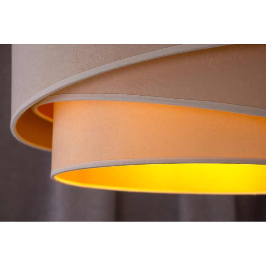 Duolla - Żyrandol natynkowy KOBO 1xE27/15W/230V śr. 45 cm kremowy