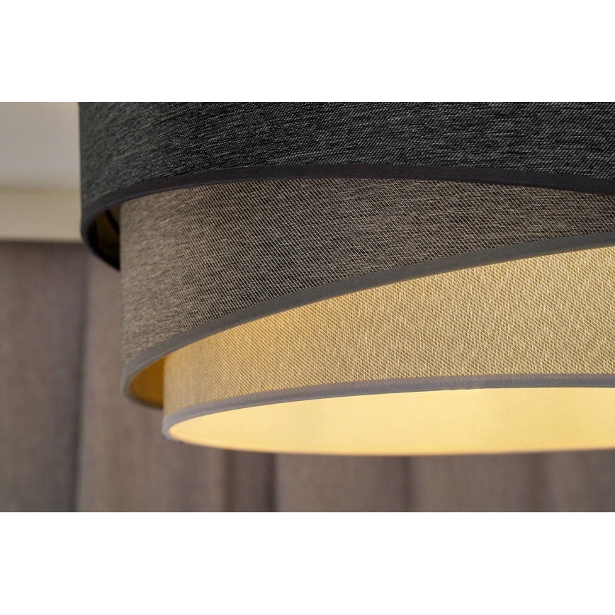 Duolla - Żyrandol natynkowy KOBO 1xE27/15W/230V śr. 45 cm szary/biały