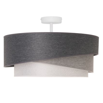 Duolla - Żyrandol natynkowy KOBO 1xE27/15W/230V śr. 45 cm szary/biały