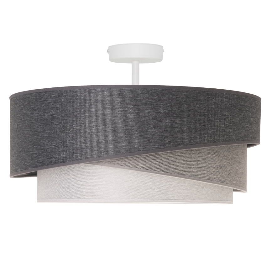 Duolla - Żyrandol natynkowy KOBO 1xE27/15W/230V śr. 45 cm szary/biały