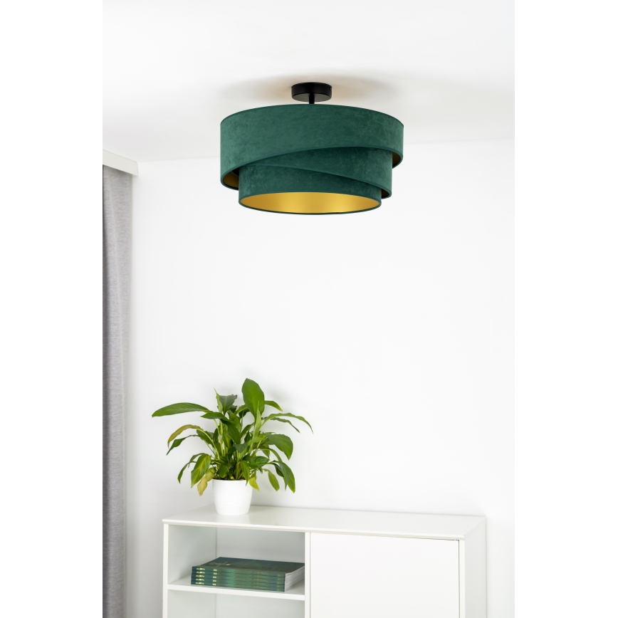Duolla - Żyrandol natynkowy KOBO 1xE27/15W/230V śr. 45 cm zielony