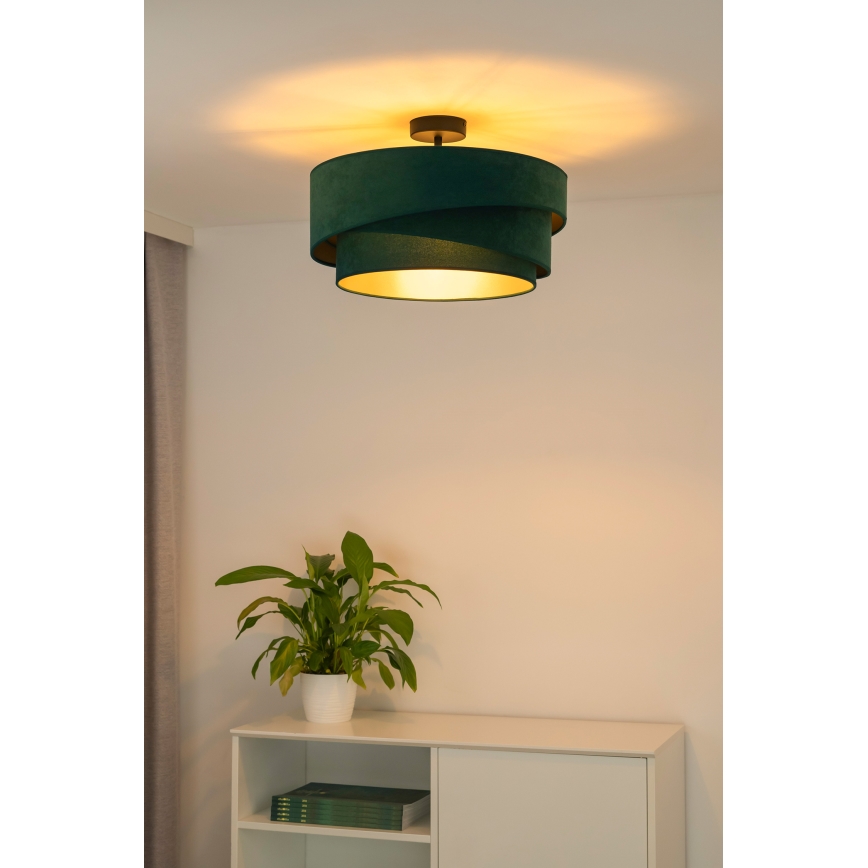 Duolla - Żyrandol natynkowy KOBO 1xE27/15W/230V śr. 45 cm zielony