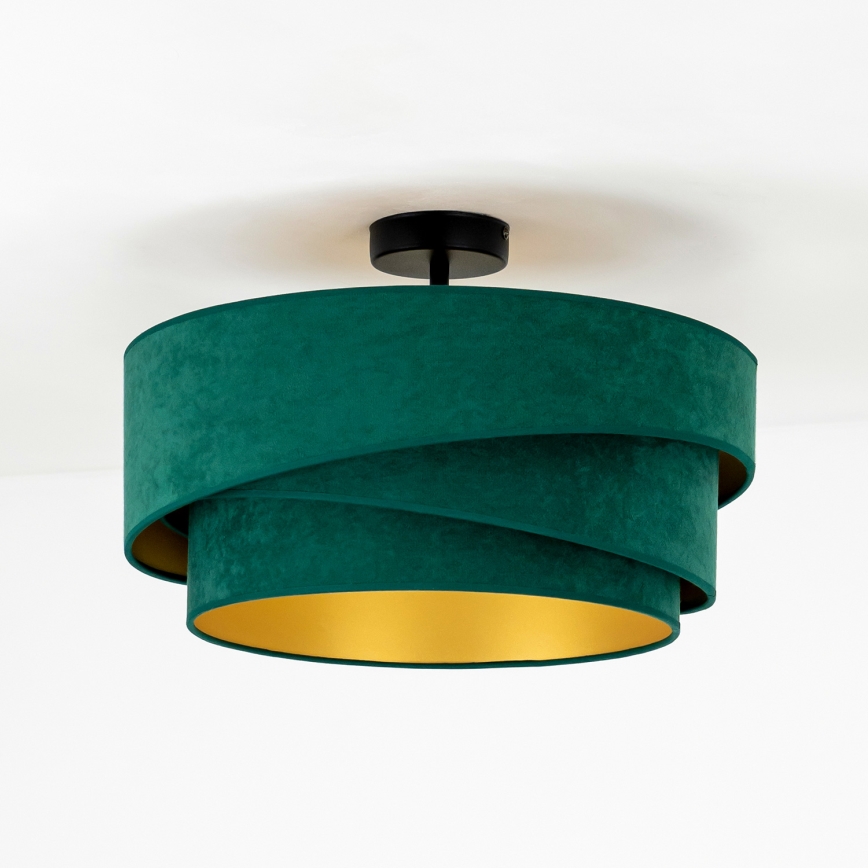Duolla - Żyrandol natynkowy KOBO 1xE27/15W/230V śr. 45 cm zielony