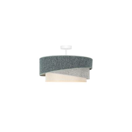 Duolla - Żyrandol natynkowy KOBO ECO RECYCLING 1xE27/15W/230V śr. 45 cm zielony/szary/kremowy