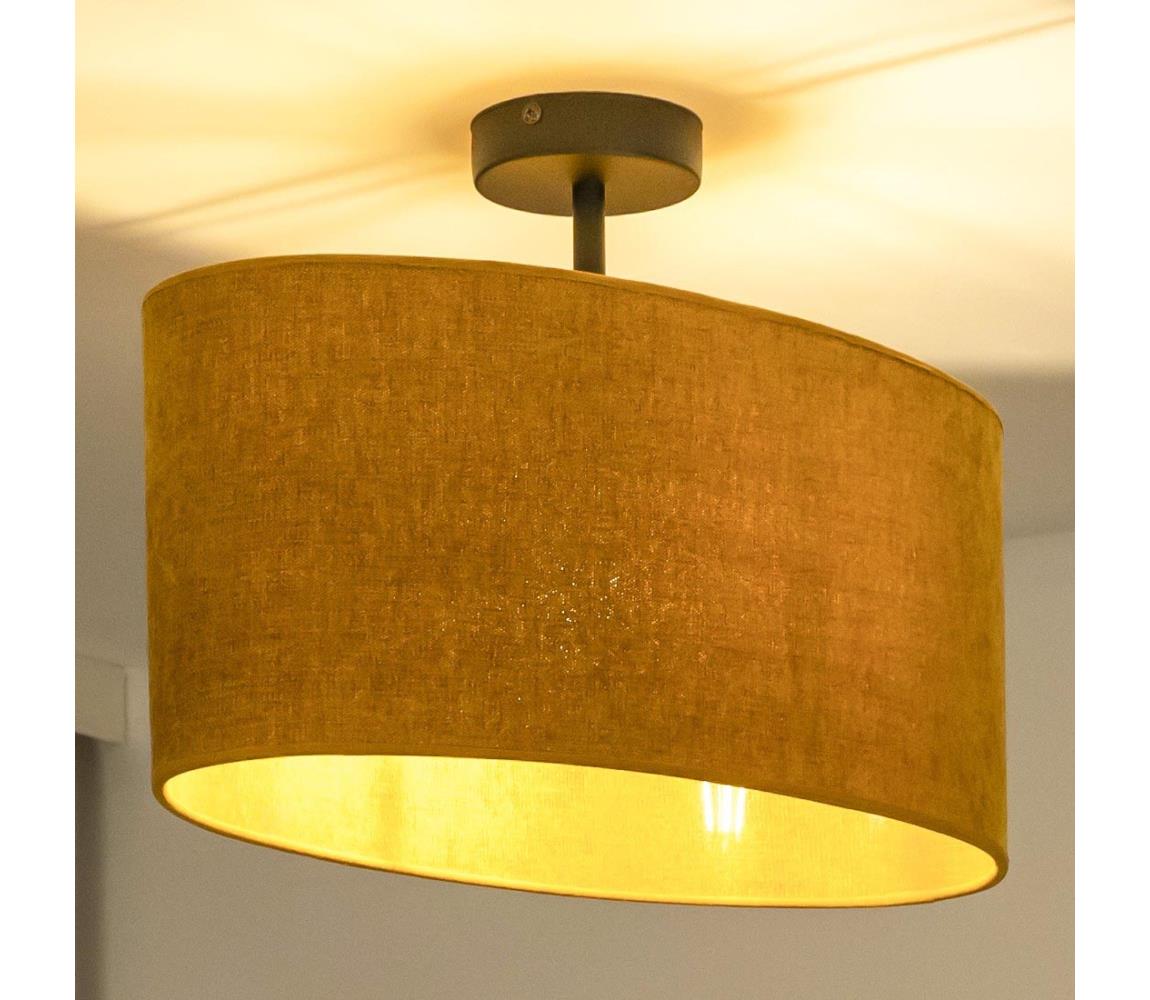 - Żyrandol natynkowy OVAL 1xE27/15W/230V brązowy