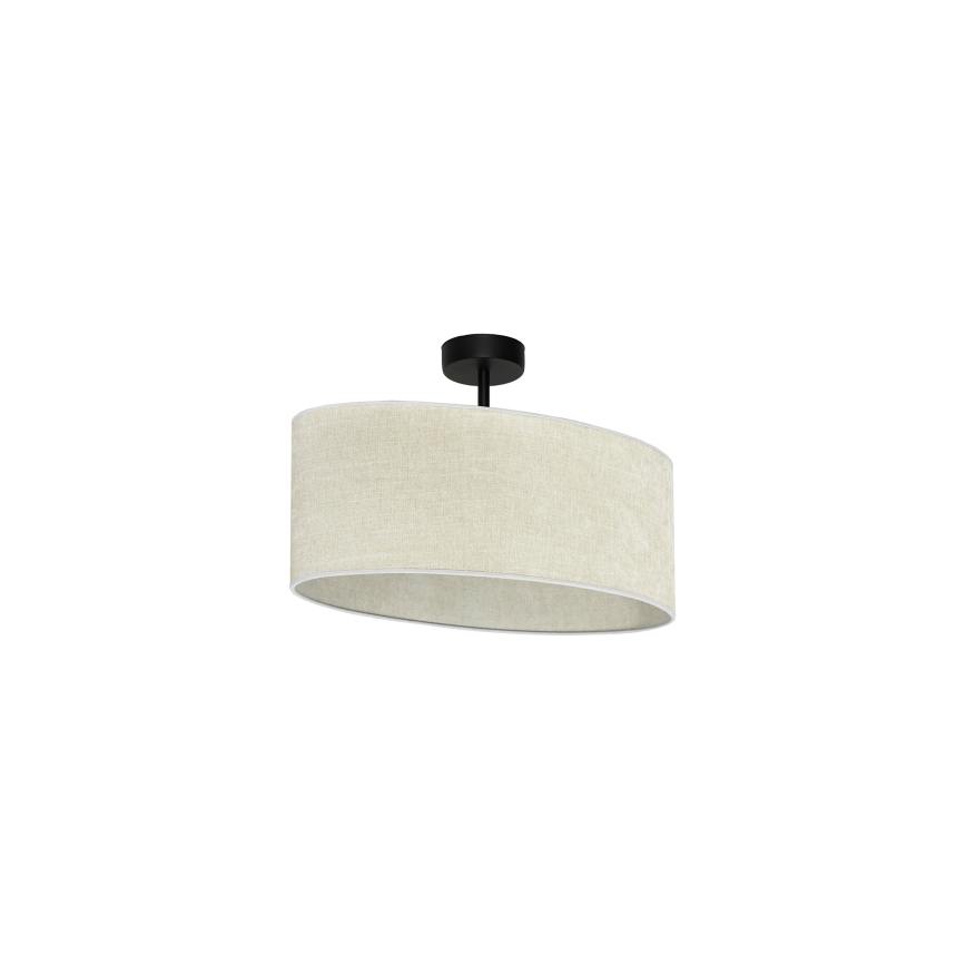 Duolla - Żyrandol natynkowy OVAL 1xE27/15W/230V szary