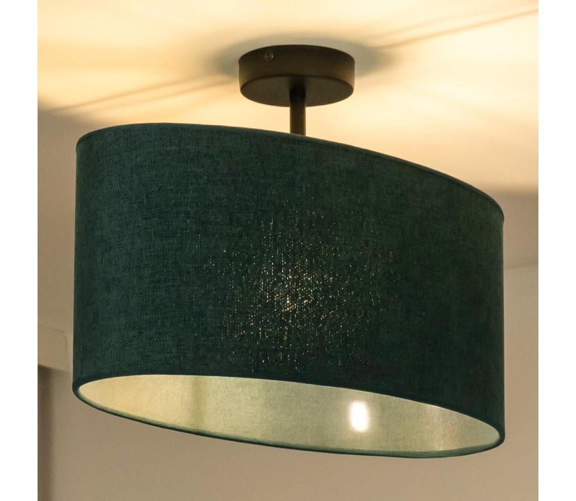 - Żyrandol natynkowy OVAL 1xE27/15W/230V zielony