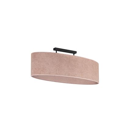Duolla - Żyrandol natynkowy OVAL 2xE27/15W/230V różowy