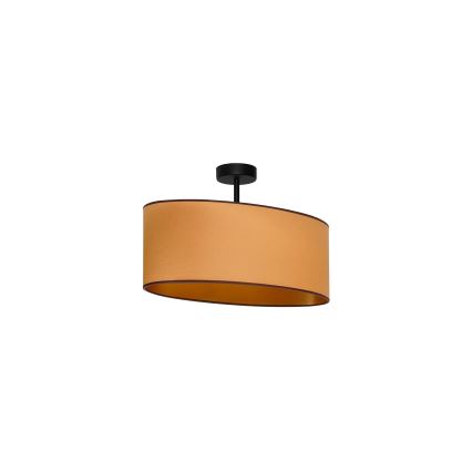 Duolla - Żyrandol natynkowy OVAL VEGAN 1xE27/15W/230V brązowy