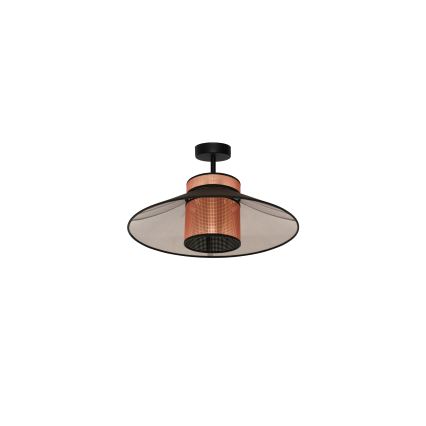 Duolla - Żyrandol natynkowy RIO SHINY 1xE27/15W/230V śr. 45 cm czarny/miedziany