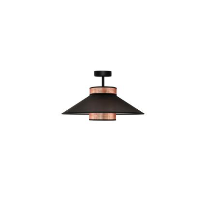 Duolla - Żyrandol natynkowy RIO SHINY 1xE27/15W/230V śr. 45 cm czarny/miedziany