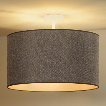 Duolla - Żyrandol natynkowy ROLLER ECO RECYCLING 1xE27/15W/230V śr. 45 cm brązowy