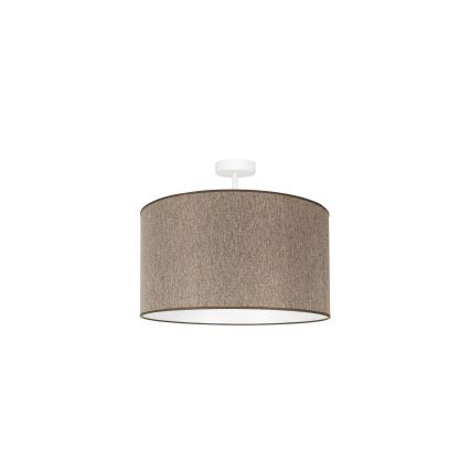 Duolla - Żyrandol natynkowy ROLLER ECO RECYCLING 1xE27/15W/230V śr. 45 cm brązowy