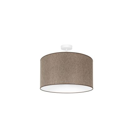 Duolla - Żyrandol natynkowy ROLLER ECO RECYCLING 1xE27/15W/230V śr. 45 cm brązowy