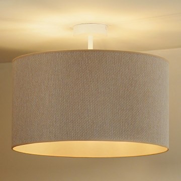 Duolla - Żyrandol natynkowy ROLLER ECO RECYCLING 1xE27/15W/230V śr. 45 cm kremowy