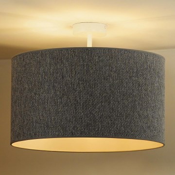 Duolla - Żyrandol natynkowy ROLLER ECO RECYCLING 1xE27/15W/230V śr. 45 cm szary