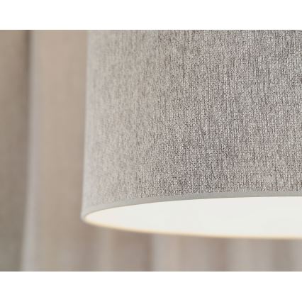 Duolla - Żyrandol natynkowy ROLLER ECO RECYCLING 1xE27/15W/230V śr. 45 cm szary