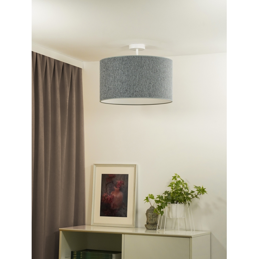 Duolla - Żyrandol natynkowy ROLLER ECO RECYCLING 1xE27/15W/230V śr. 45 cm zielony