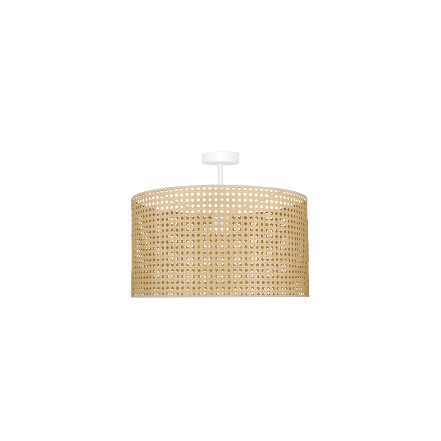 Duolla - Żyrandol natynkowy ROLLER RATTAN 1xE27/15W/230V śr. 45 cm beżowy