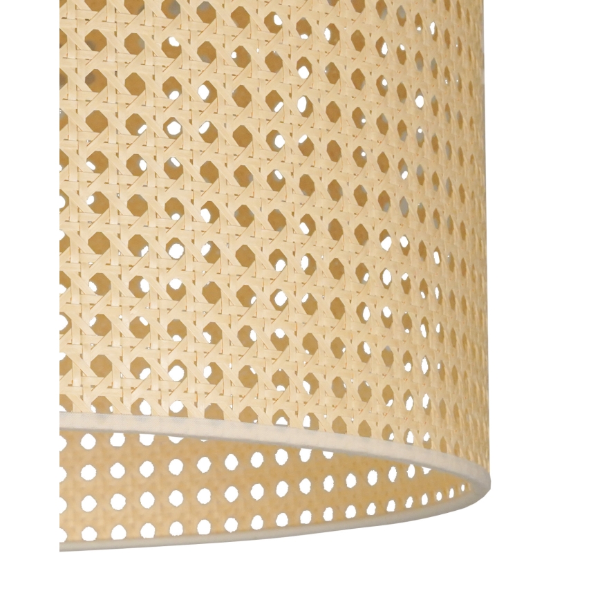 Duolla - Żyrandol natynkowy ROLLER RATTAN 1xE27/15W/230V śr. 45 cm beżowy