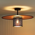 Duolla - Żyrandol natynkowy TOKYO SHINY 1xE27/15W/230V śr. 50 cm czarny/miedziany