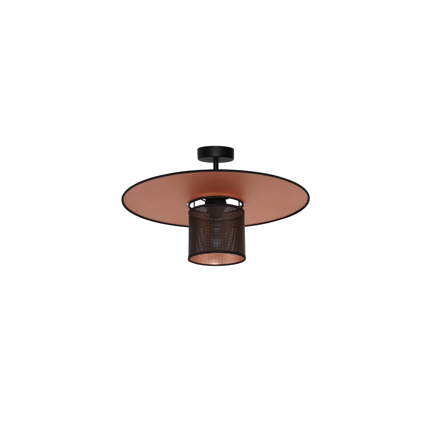 Duolla - Żyrandol natynkowy TOKYO SHINY 1xE27/15W/230V śr. 50 cm czarny/miedziany