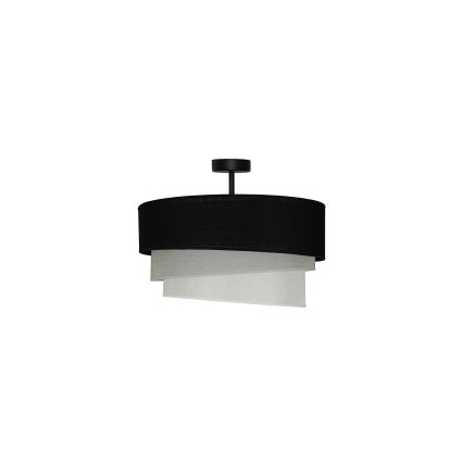 Duolla - Żyrandol natynkowy TRIO 1xE27/15W/230V śr. 45 cm czarny/szary/biały