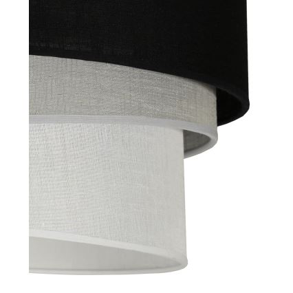 Duolla - Żyrandol natynkowy TRIO 1xE27/15W/230V śr. 45 cm czarny/szary/biały