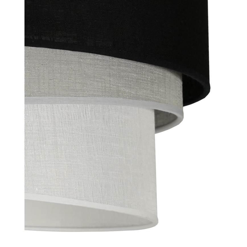 Duolla - Żyrandol natynkowy TRIO 1xE27/15W/230V śr. 45 cm czarny/szary/biały