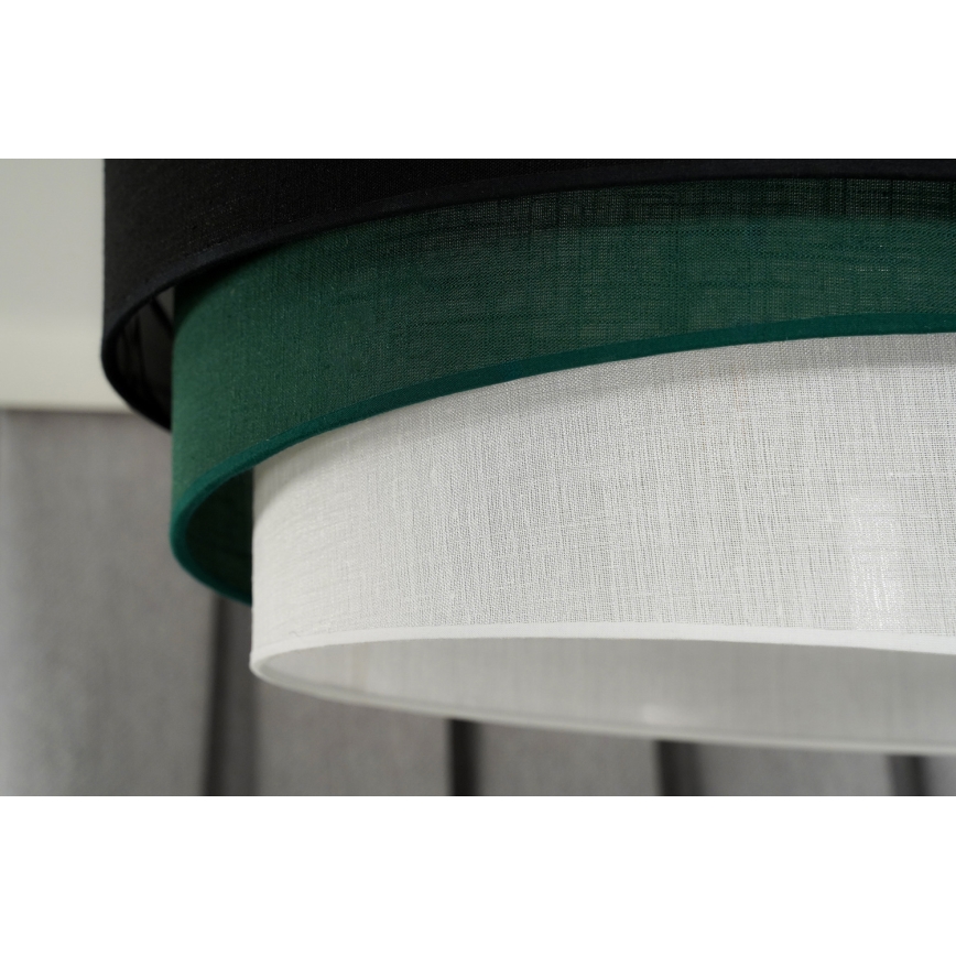 Duolla - Żyrandol natynkowy TRIO 1xE27/15W/230V śr. 45 cm czarny/zielony/biały
