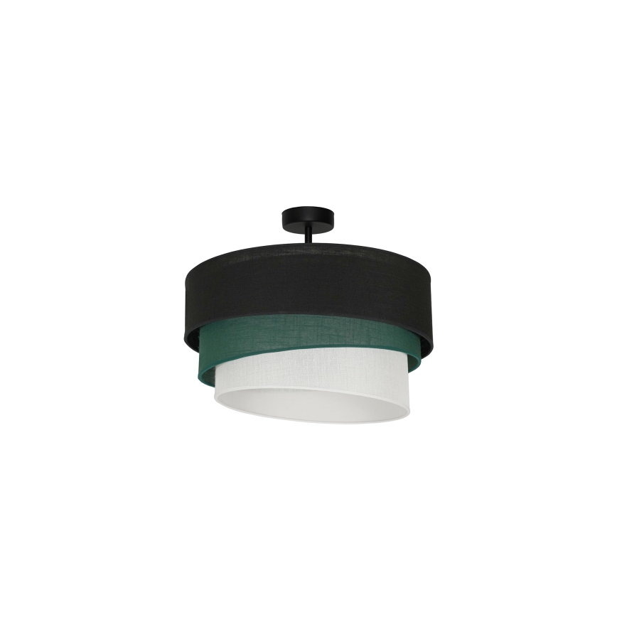 Duolla - Żyrandol natynkowy TRIO 1xE27/15W/230V śr. 45 cm czarny/zielony/biały