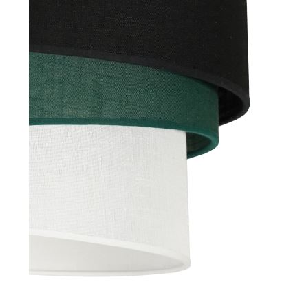 Duolla - Żyrandol natynkowy TRIO 1xE27/15W/230V śr. 45 cm czarny/zielony/biały