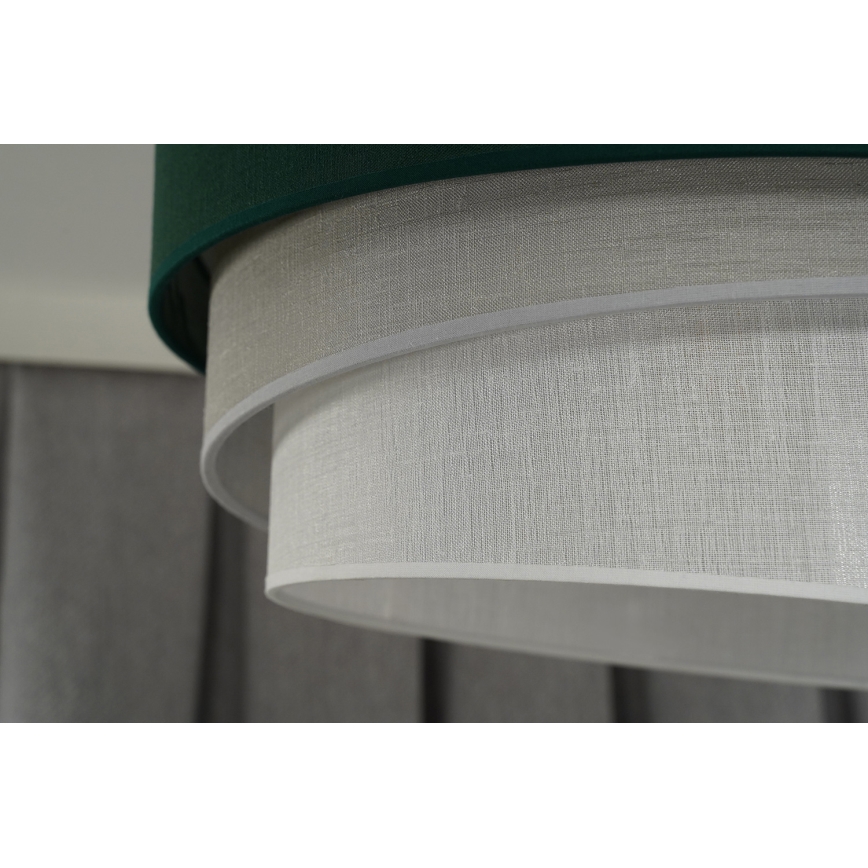 Duolla - Żyrandol natynkowy TRIO 1xE27/15W/230V śr. 45 cm zielony/szary/biały