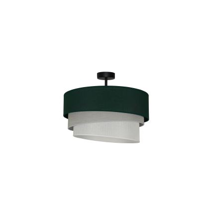 Duolla - Żyrandol natynkowy TRIO 1xE27/15W/230V śr. 45 cm zielony/szary/biały