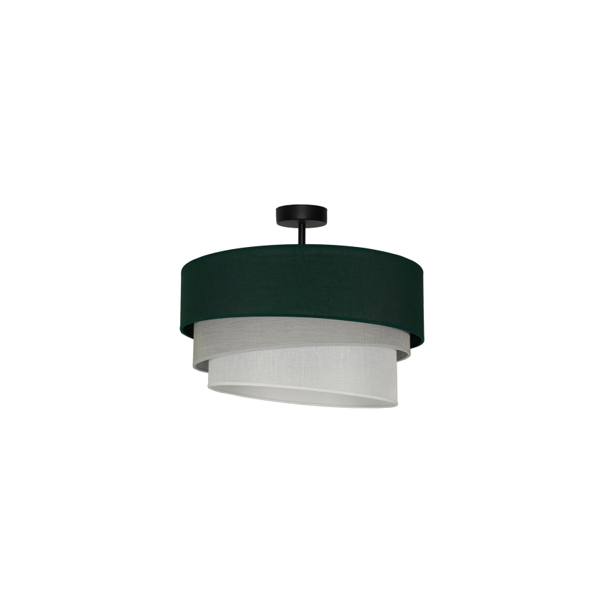 Duolla - Żyrandol natynkowy TRIO 1xE27/15W/230V śr. 45 cm zielony/szary/biały