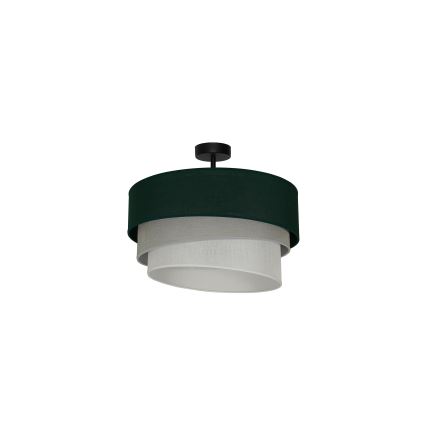 Duolla - Żyrandol natynkowy TRIO 1xE27/15W/230V śr. 45 cm zielony/szary/biały
