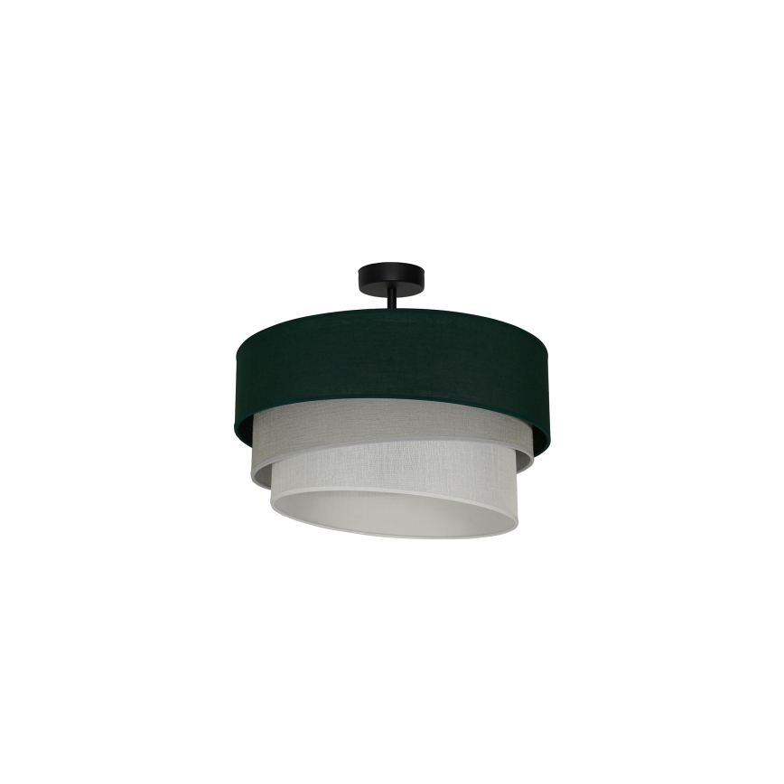 Duolla - Żyrandol natynkowy TRIO 1xE27/15W/230V śr. 45 cm zielony/szary/biały
