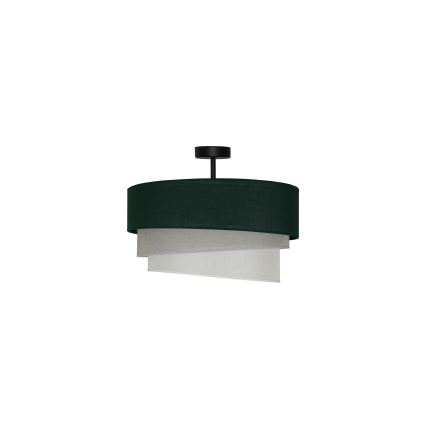 Duolla - Żyrandol natynkowy TRIO 1xE27/15W/230V śr. 45 cm zielony/szary/biały