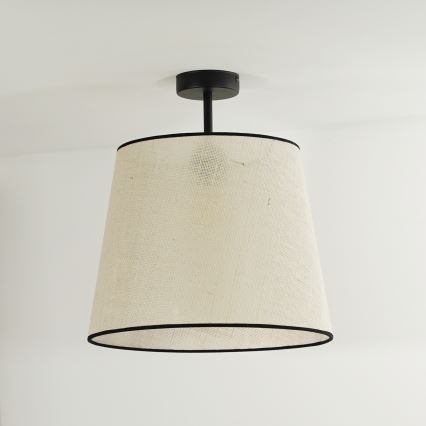Duolla - Żyrandol natynkowy YUTE 1xE27/15W/230V śr. 38 cm szary/czarny