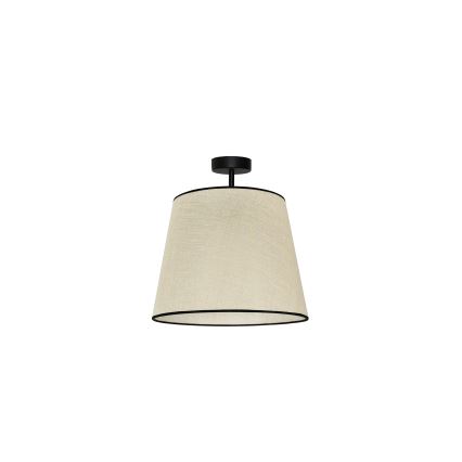 Duolla - Żyrandol natynkowy YUTE 1xE27/15W/230V śr. 38 cm szary/czarny