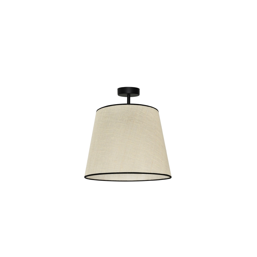 Duolla - Żyrandol natynkowy YUTE 1xE27/15W/230V śr. 38 cm szary/czarny
