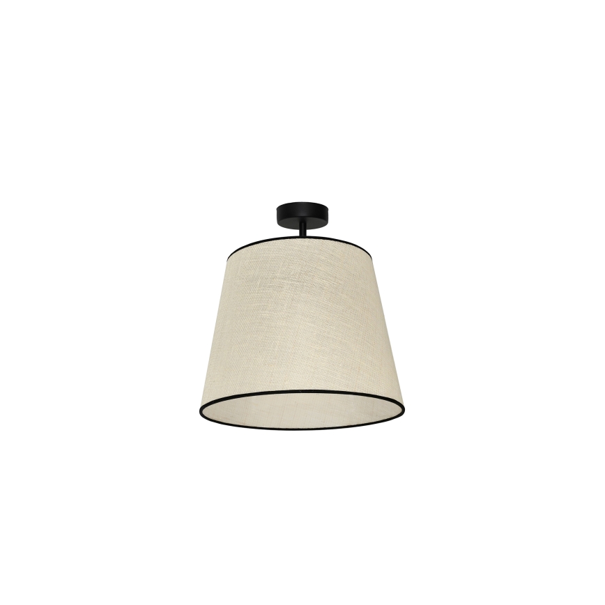 Duolla - Żyrandol natynkowy YUTE 1xE27/15W/230V śr. 38 cm szary/czarny