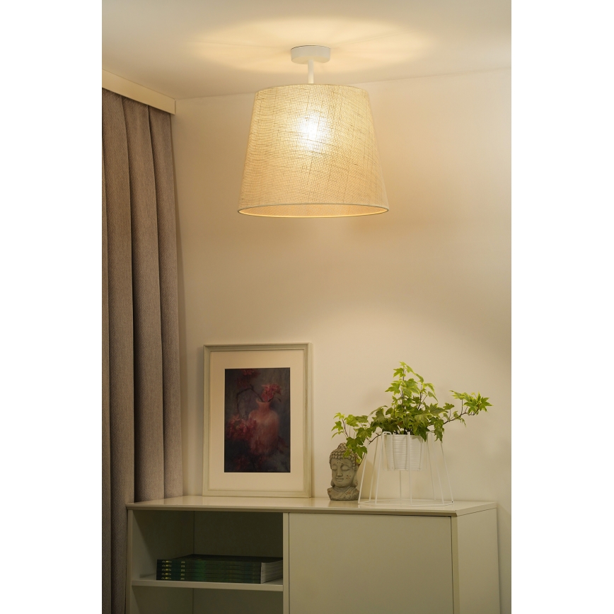 Duolla - Żyrandol natynkowy YUTE 1xE27/15W/230V śr. 38 cm szary