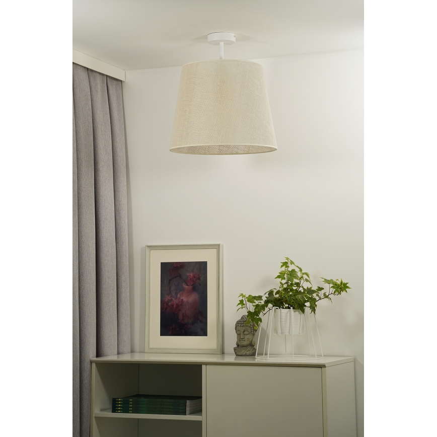 Duolla - Żyrandol natynkowy YUTE 1xE27/15W/230V śr. 38 cm szary