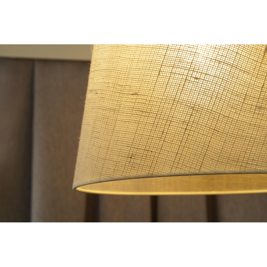 Duolla - Żyrandol natynkowy YUTE 1xE27/15W/230V śr. 38 cm szary