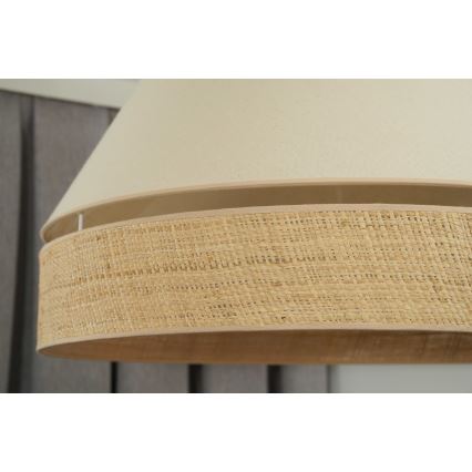 Duolla - Żyrandol natynkowy YUTE AVIGNON 1xE27/15W/230V śr. 60 cm kremowy/beżowy